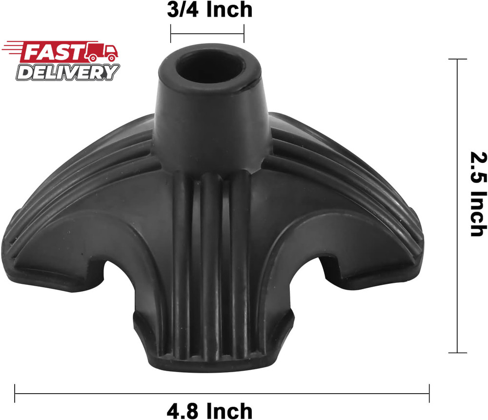 Walking Cane Tip | Self Standing, Quad Replacement for Walking Cane (3/4Inch) |