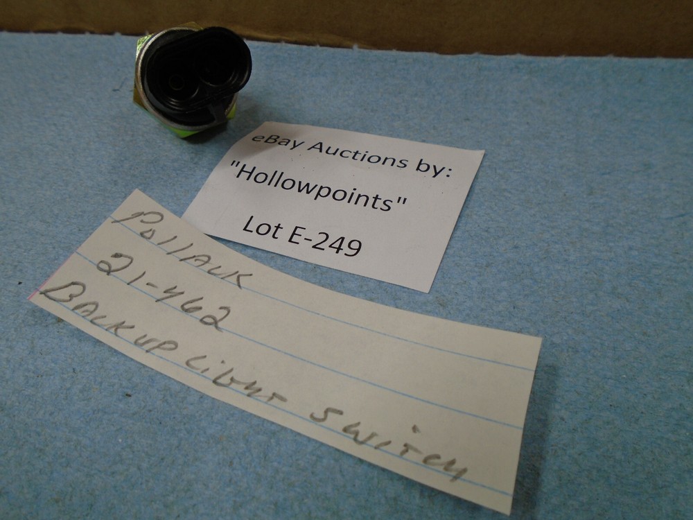 Pollak Precision Ball Switch NC 21-462 Sealed Terminals Back Up Light Hyd E249