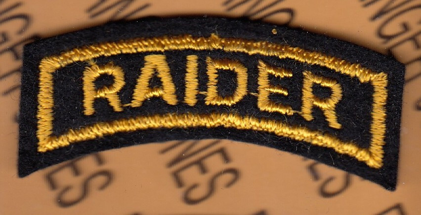 US Army RAIDER ROTC JROTC ~2.75" tab patch c/e G