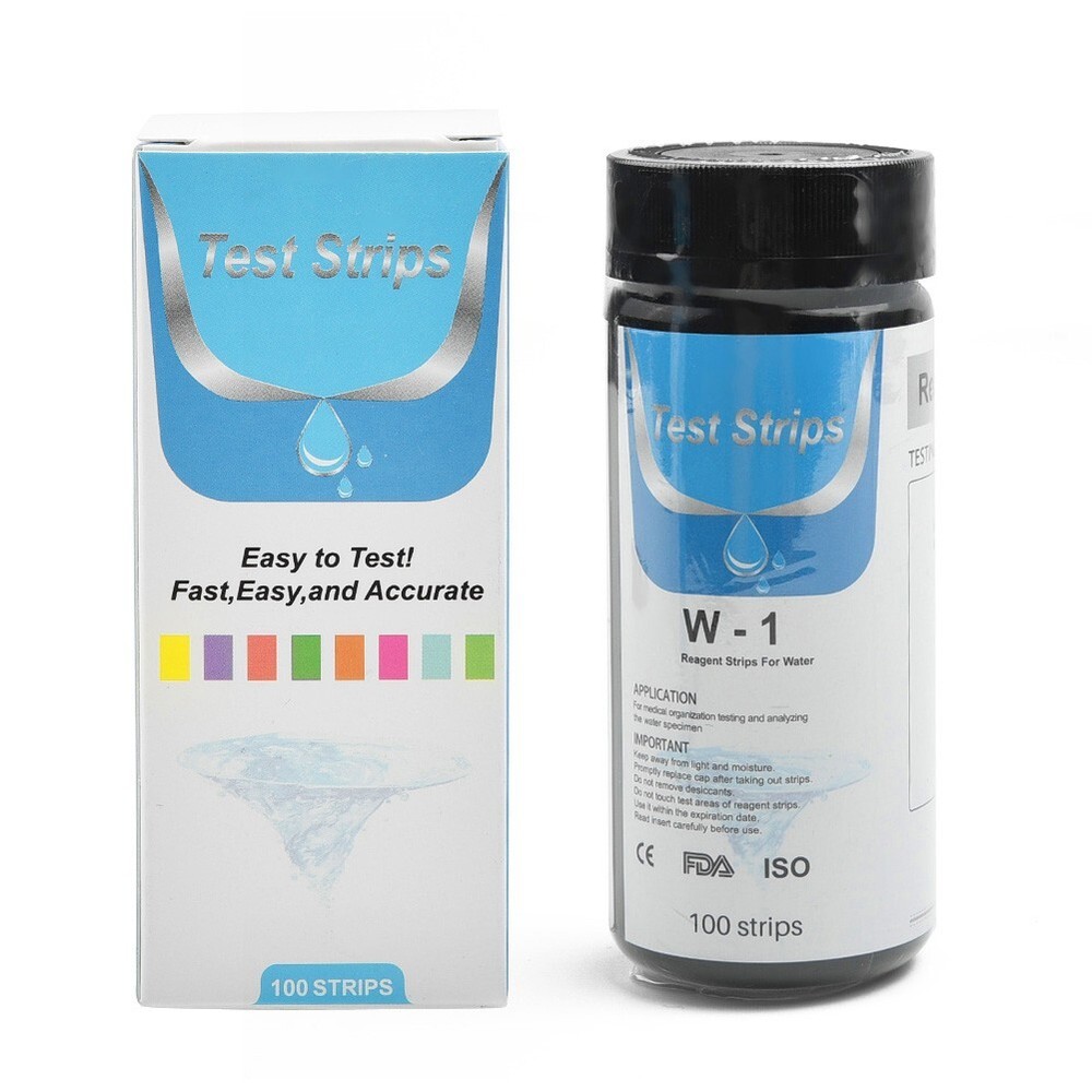 100PCS Water Total Hardness Test Strips Quick And Easy Testing Kit 0-425 PPM New