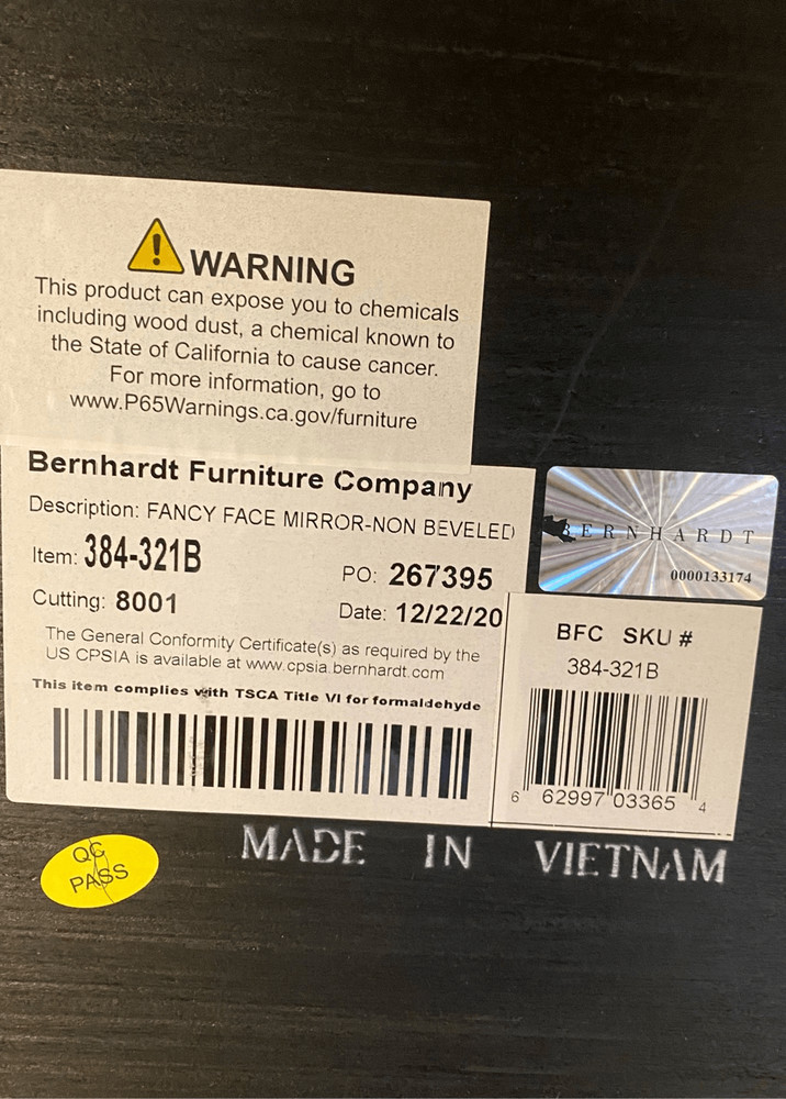 Bernhardt Linea Mirror Fancy Face