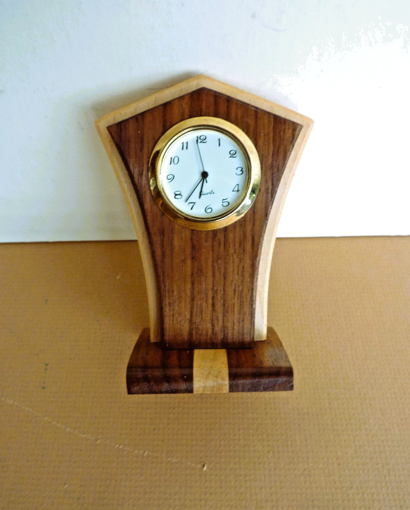 Solid Wood Small Desk Clock ( 3 Available )