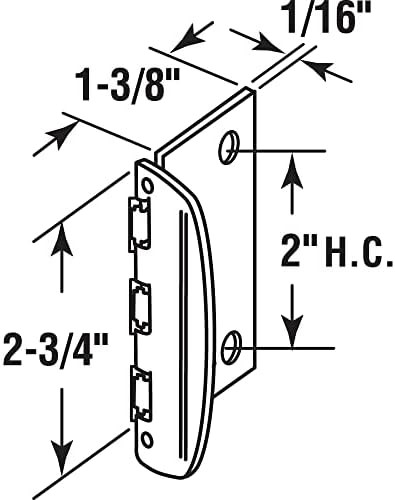 Flip Action Door Privacy Lock