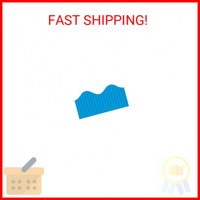 Solid Color Bordette Decorative Borders Brite Blue