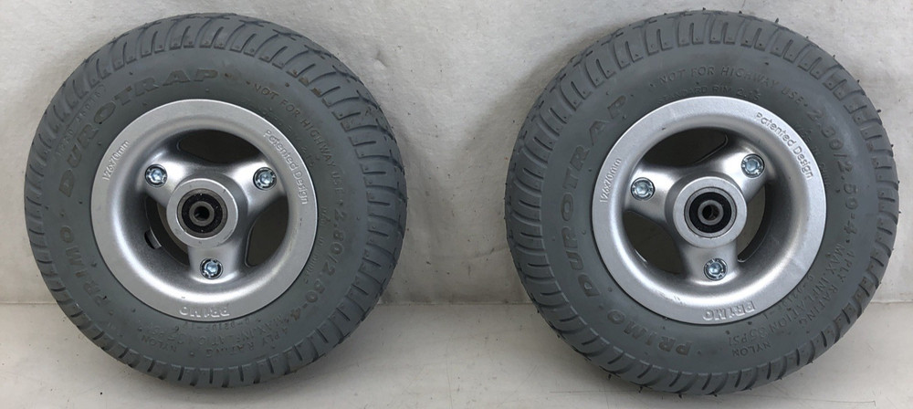 Pride Quantum Rival 4front NEW SET Caster Wheels Tire PRIMO DUROTRAP 2.80/2.50-4