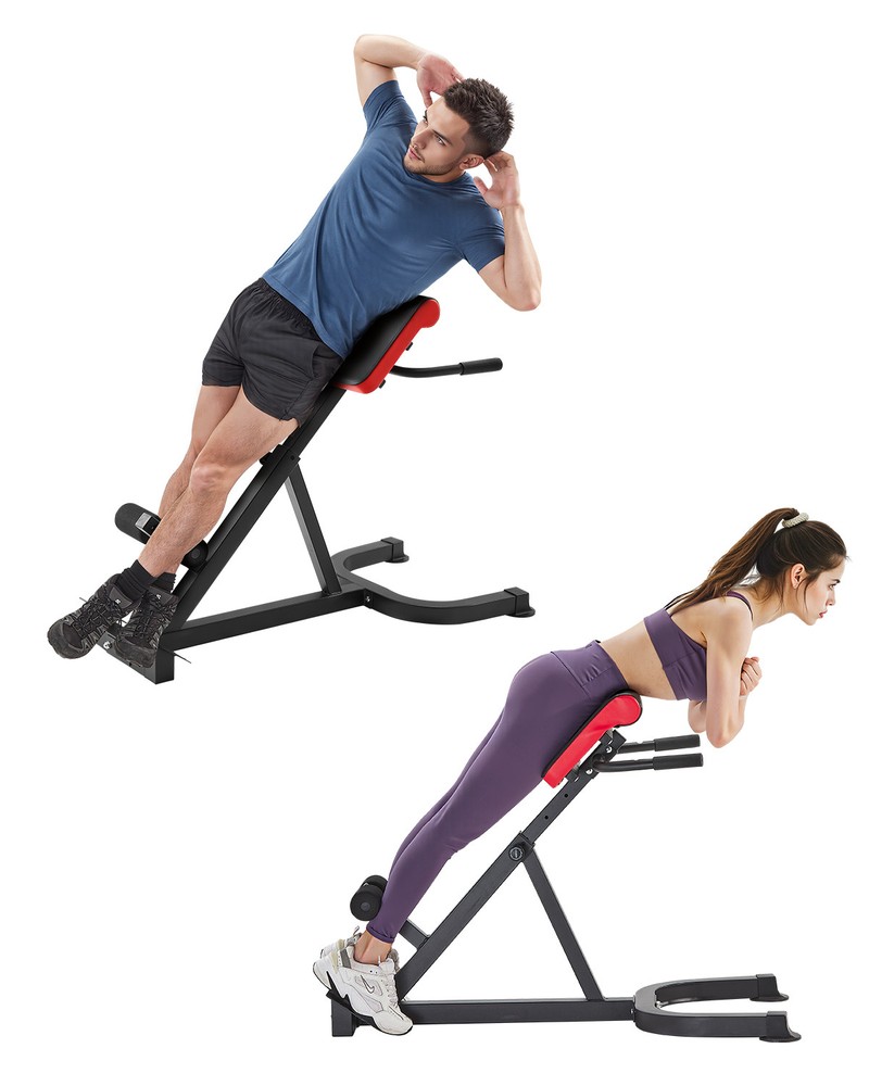 VEVOR Roman Chair Back Extension Hyperextension Bench Multi-Function Adjustable
