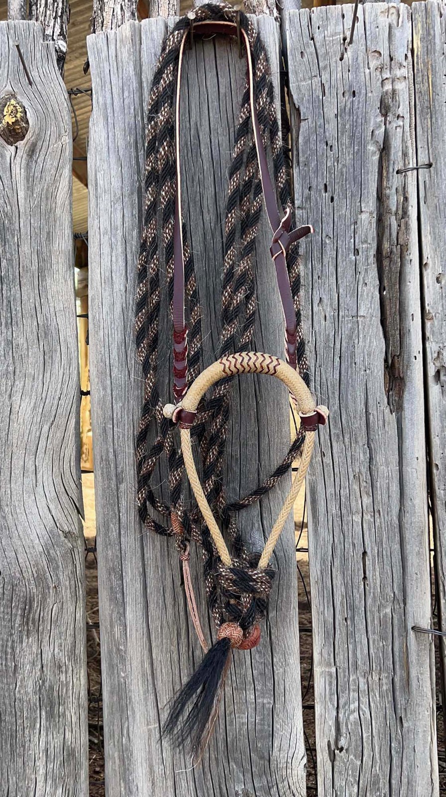 Very FANCY Jimmy Flores Handmade 12 X 24 Plait RAWHIDE BOSALITO Cowboy Vaquero