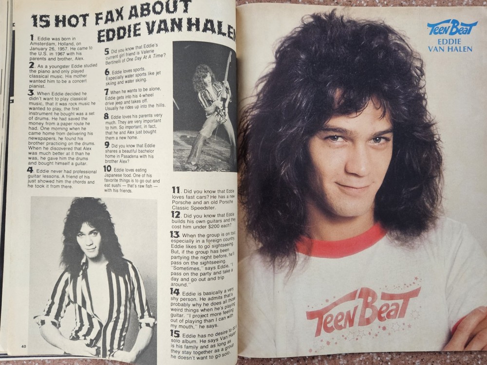 TEEN BEAT MAGAZINE JANUARY 1981 KISS, VAN HALEN, QUEEN, SCHNEIDER, KISS Poster