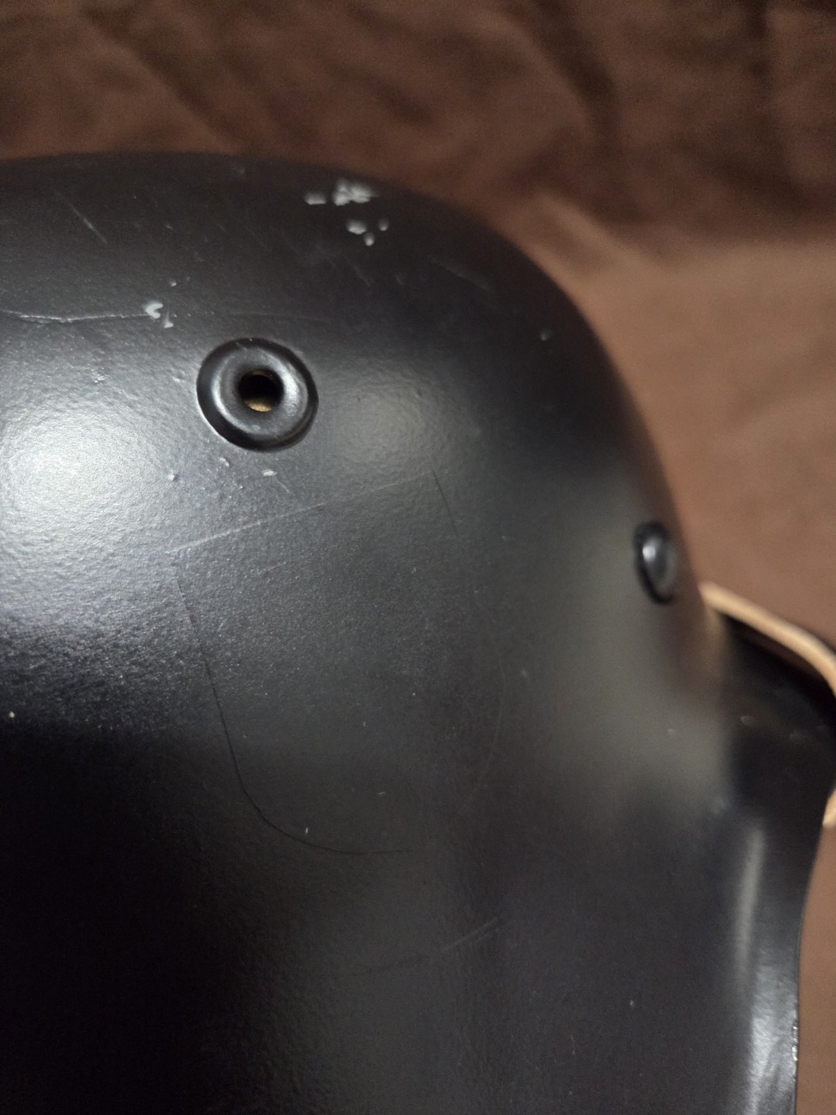 WWII German Repro Helmet Painted Black