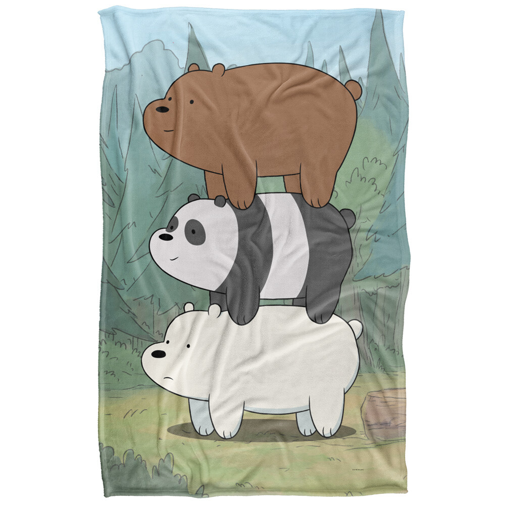 We Bare Bears Bear Stack Silky Touch Super Soft Throw Blanket