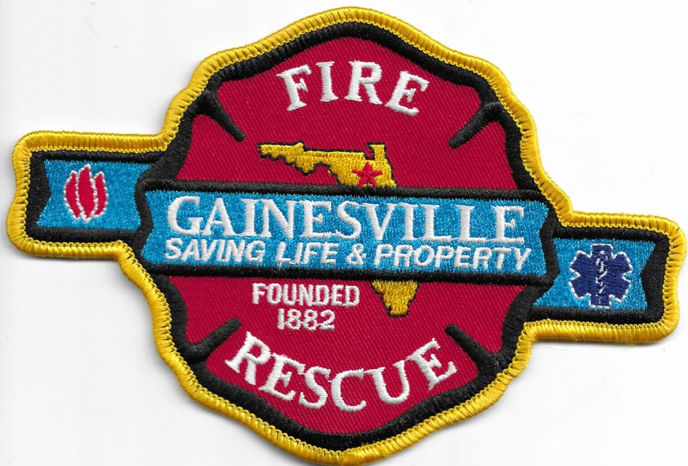 Gainesville  Fire - Rescue, Florida (6" x 4" size) fire patch