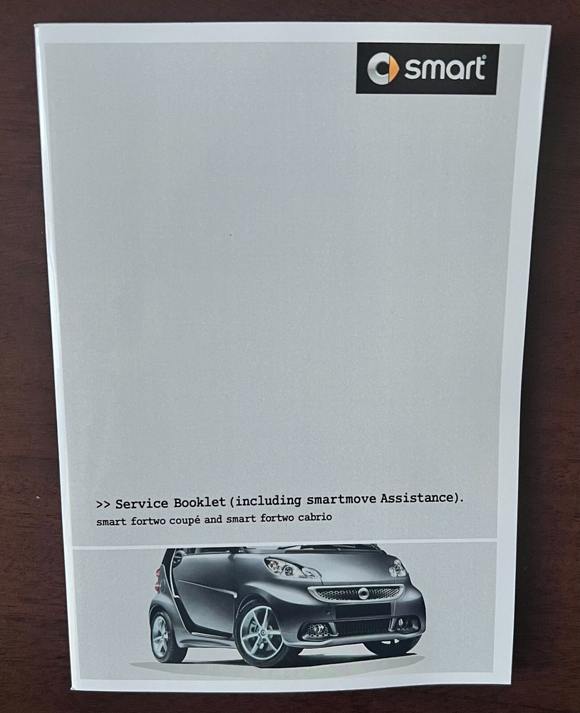 GENUINE SMART CAR SERVICE BOOK SMART SMART !!!!