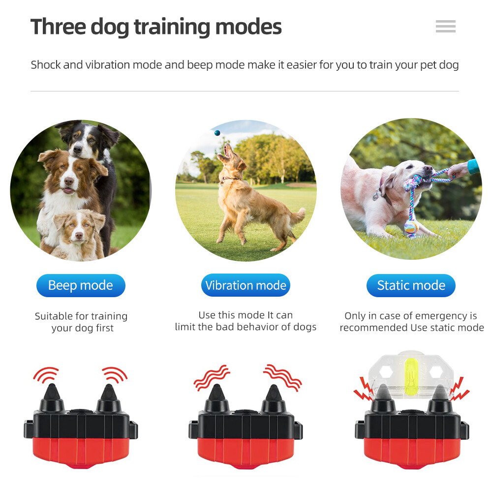 2700 FT Remote Dog Shock Training Collar Rechargeable Waterproof LCD Pet Trainer