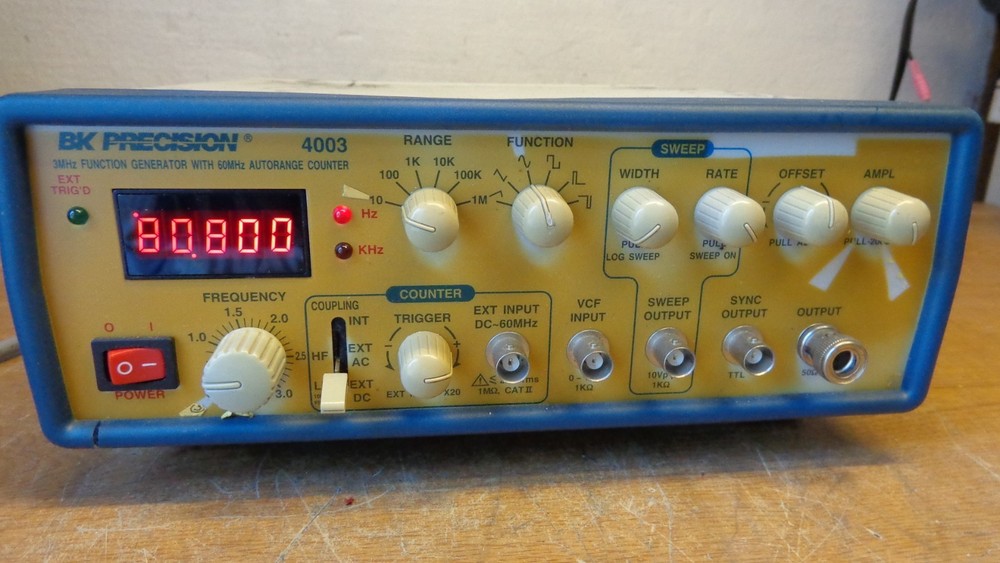 BK Precision 4003 3MHz Function Generator w/ 60MHz Autorange Counter