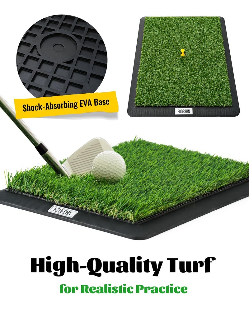 Best High-Precision Golf Hitting Mat Practice with Swing Path Feedback & Impact