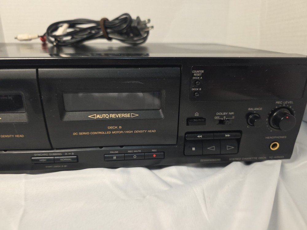 SONY TC-WR445 Dual Stereo Auto Reverse Cassette Deck Dolby Tested *Read*
