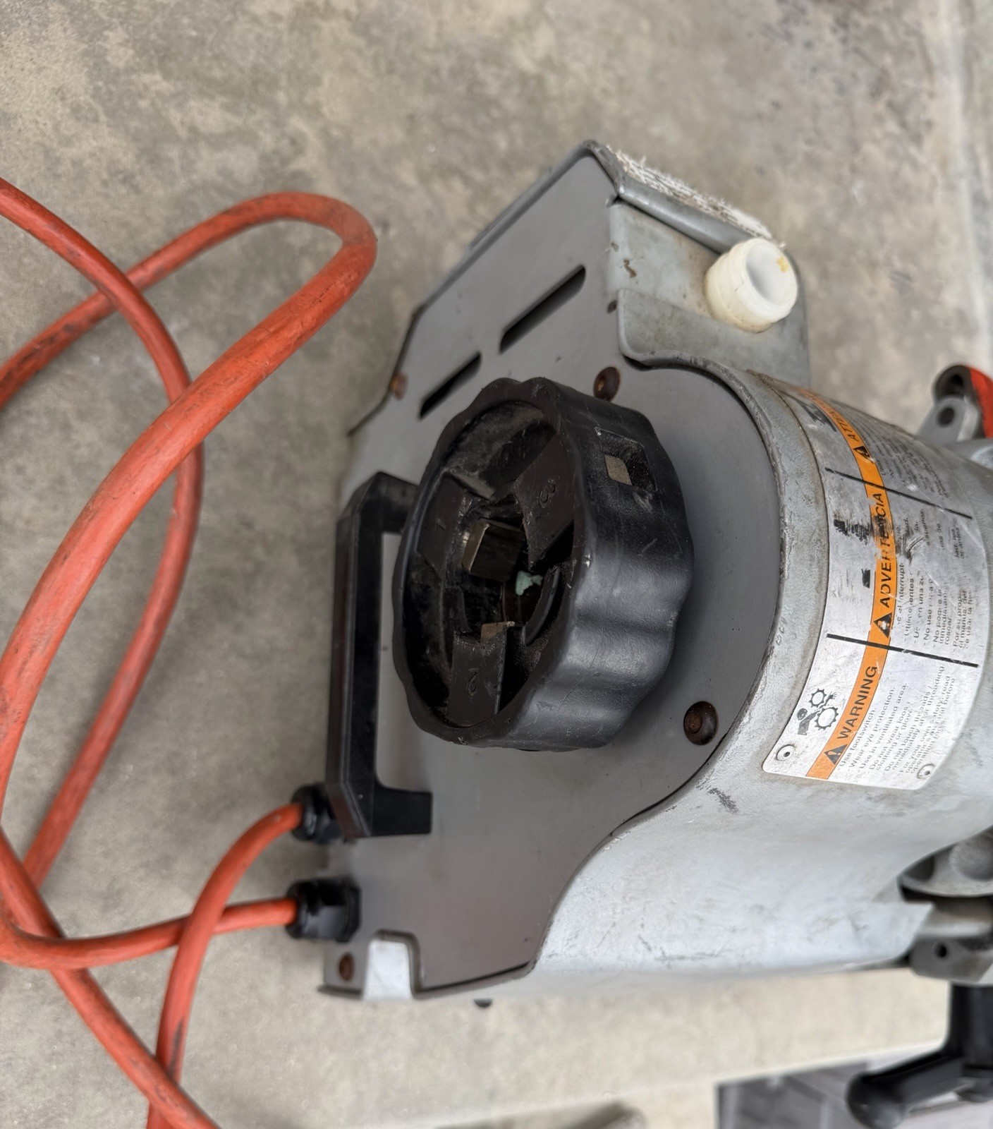 RIDGID 1210 PIPE THREADING MACHINE 110V WITH POWER CORD PEDAL ETC WORKS (READ)