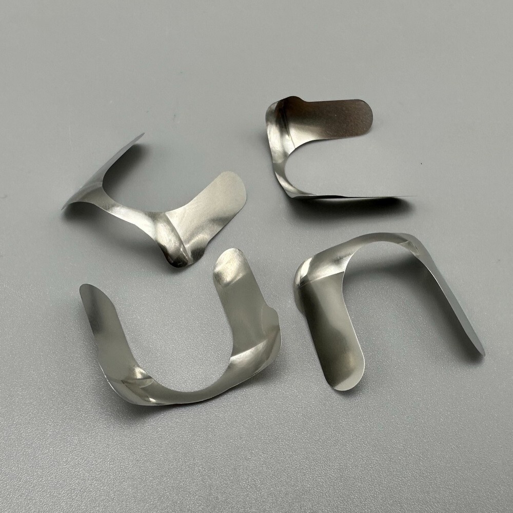 30Pcs Dental Matrix Contoured Anterior Metal Matrix M8 Twin Anterior Matrices