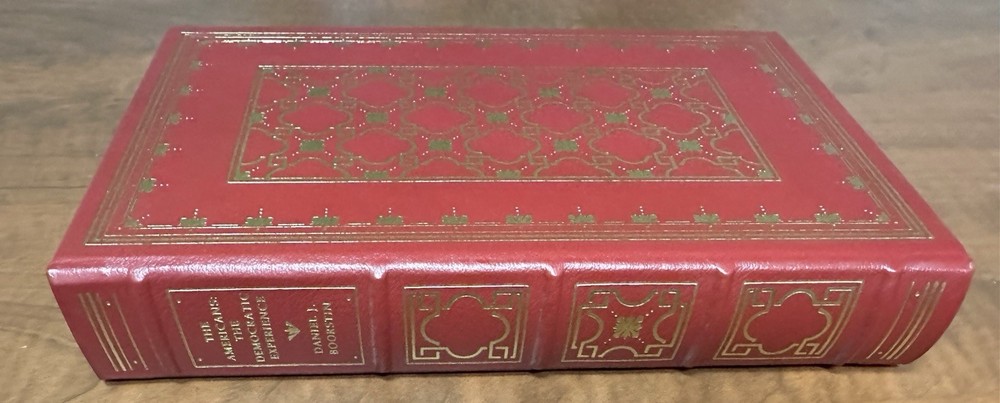 The Americans: The Democratic Experience, Daniel Boorstin, Franklin Lib, Leather