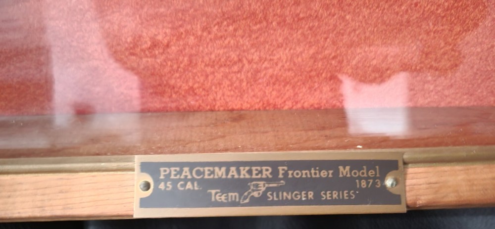 Peacemaker Frontier Model (Framed Lithograph) 45 Cal. 1873. Teem Slinger Series