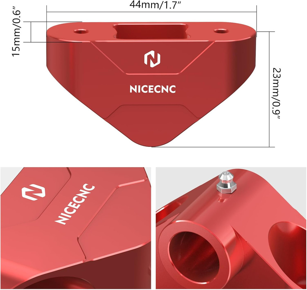 Red Motorcycle Winch Hook Bracket for Can Am Defender & Commander 4X4