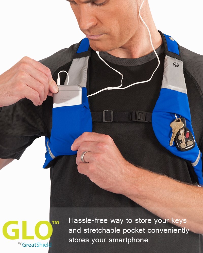 Reflective Waterproof LED Light Safety Vest Outdoor Running Cycling Biking Night