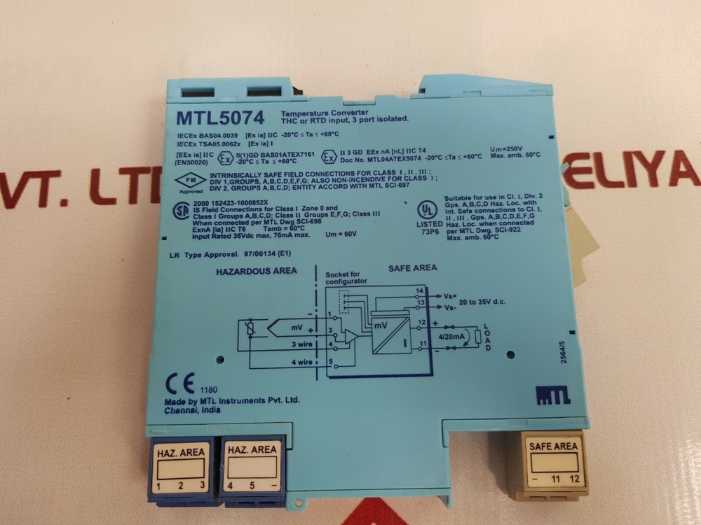 Mtl mtl5074 temperature converter