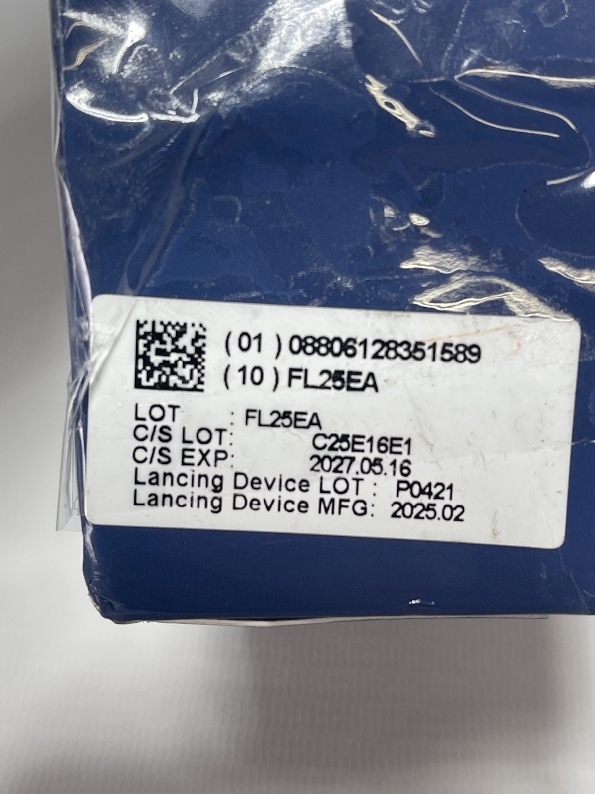 Metene AGM-513S Blood Glucose Monitor System Kit Damaged Box Exp 05/2027 Strips