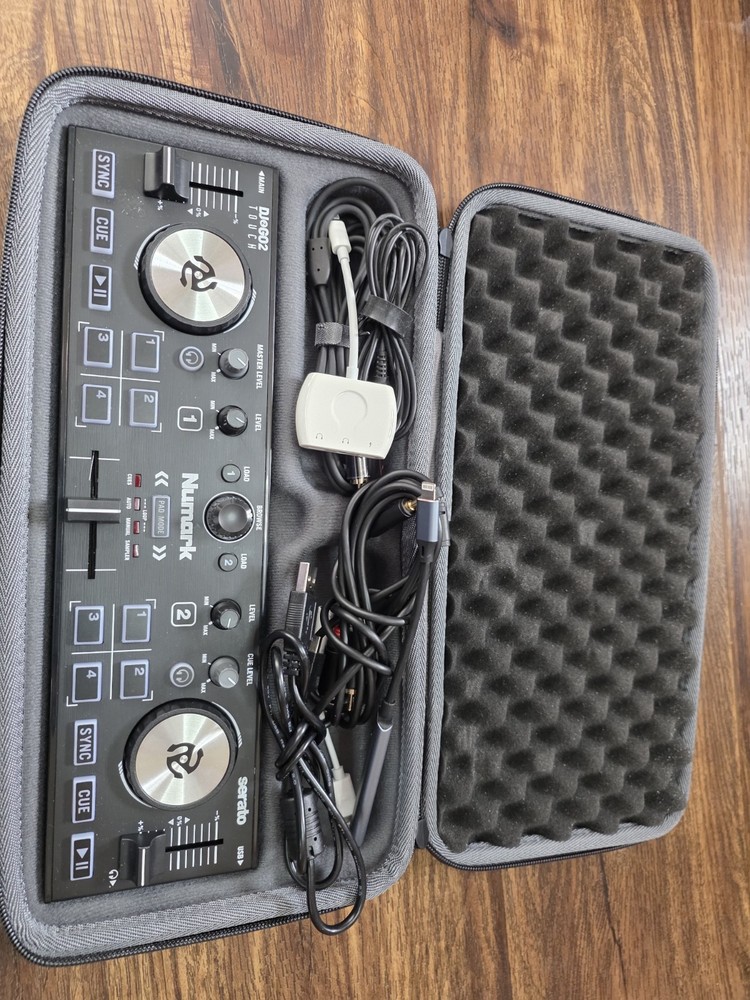 Numark DJ2GO2 Touch | Pocket DJ Controller with Jog Wheel Scratch