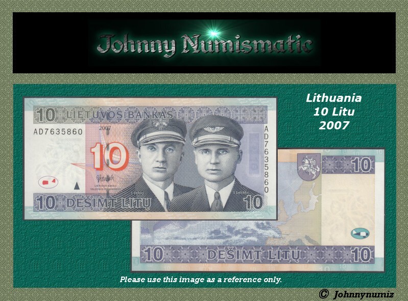 Lithuania 10 Litu 2007 UNC