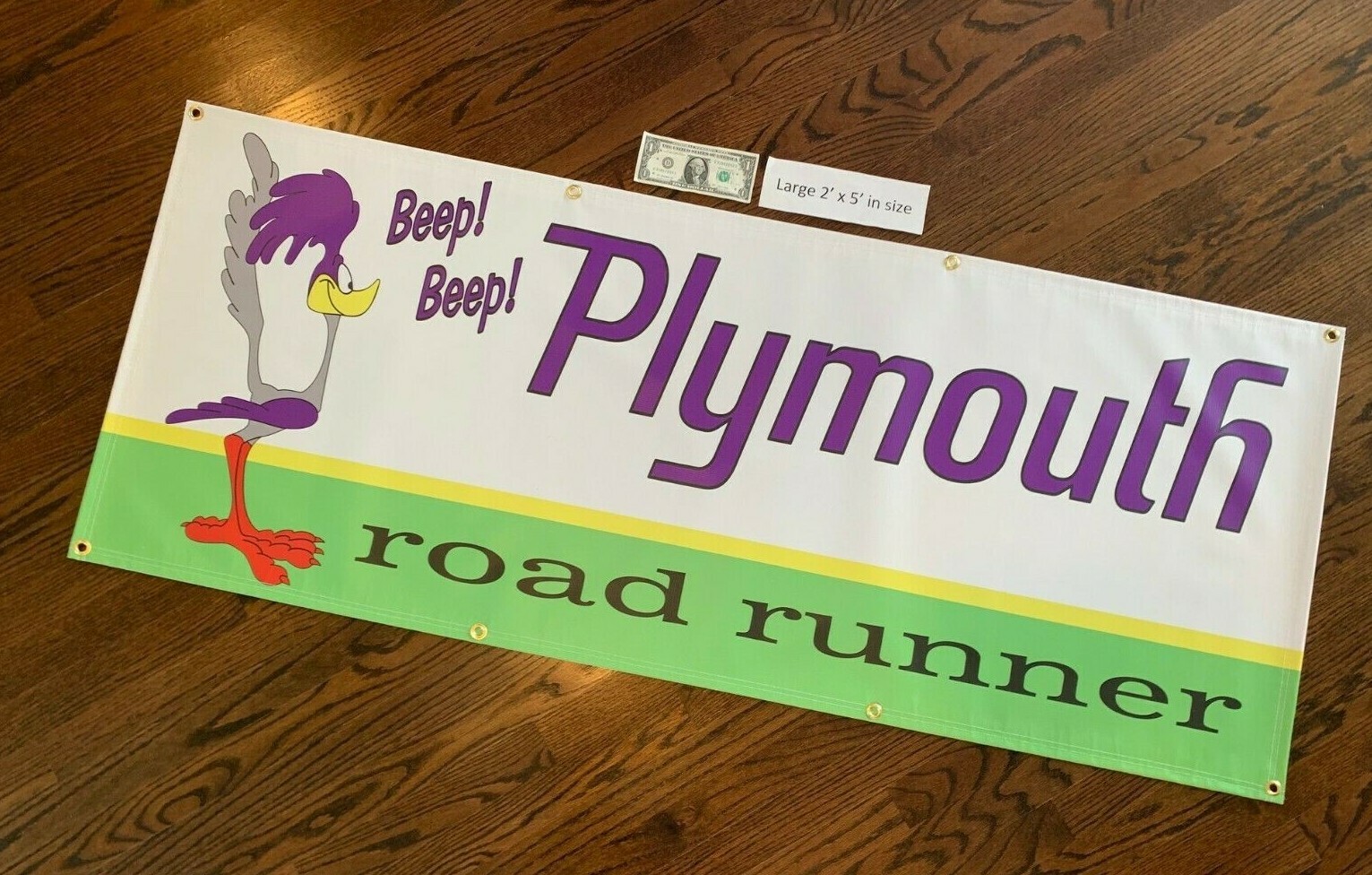 PLYMOUTH ROAD RUNNER Garage Banner Sign (Large 2'x5')