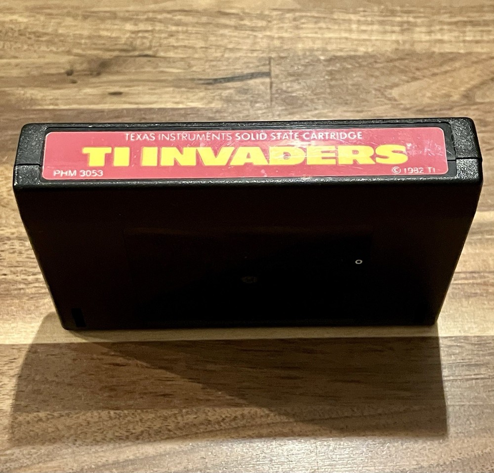 TI-99/4a Command Module Game Solid State Cartridge TI INVADERS 1982 Used PHM3053