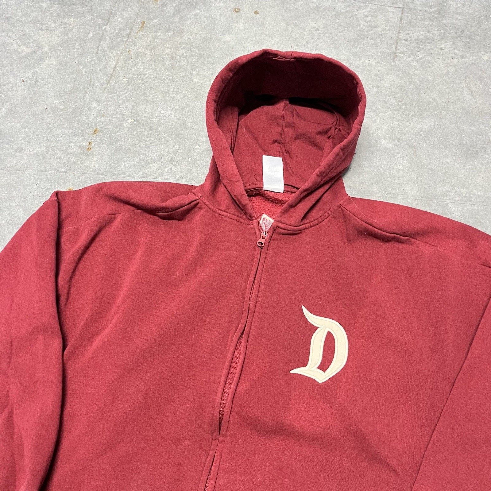 Disney Parks Hoodie Adult XL Red Disneyland Zip Up Authentic Original Spirit