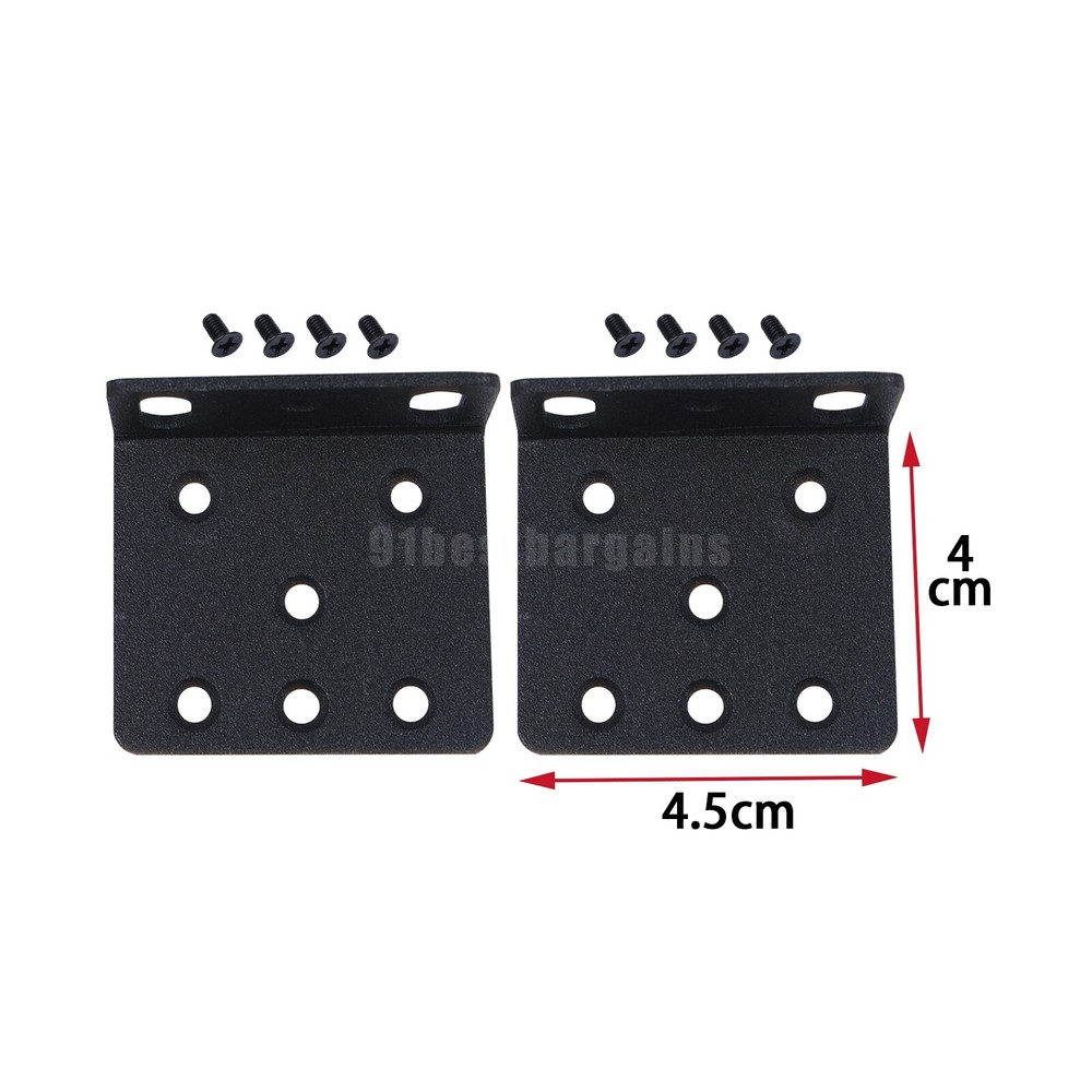 1Pair Replacement ACS-2811RM-19 rack mount kit bracket for Cisco 2811 Black