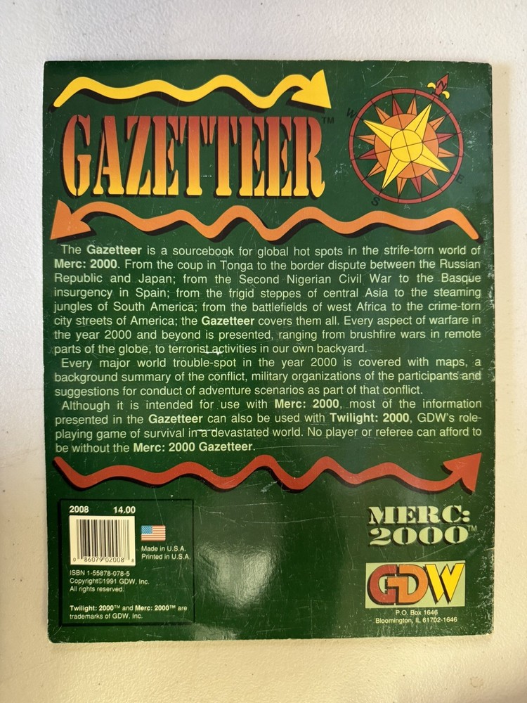 Gazetteer (Merc / Twilight: 2000) Wiseman, Loren GDW 2008 sourcebook