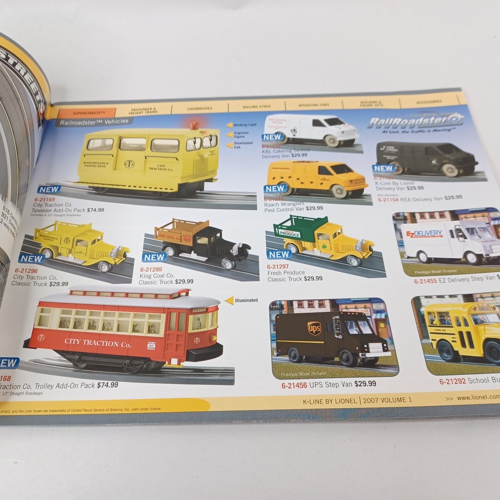 2007 Volume 1 K-Line by Lionel Premier Catalog