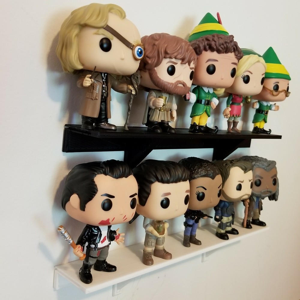 12" x 2" White Wall Shelf Easy No Hole No Nail install uses 3M Command Strips