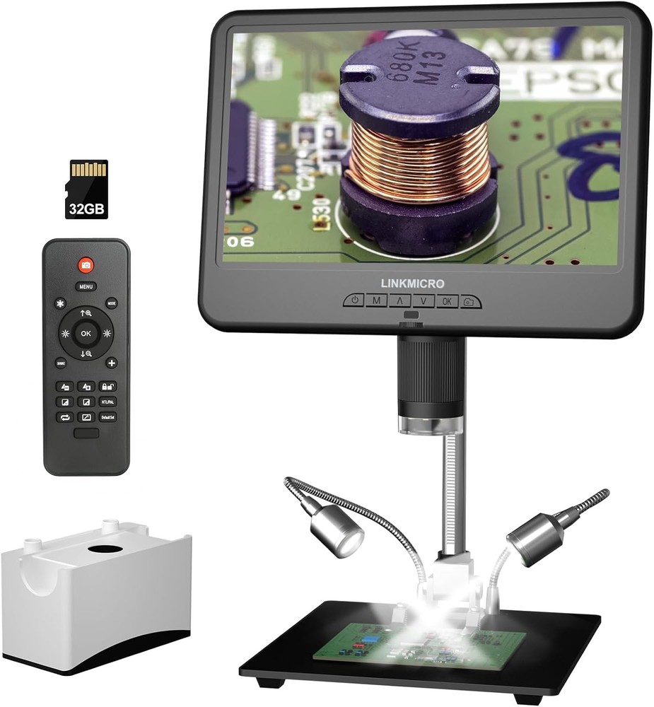 10.1'' LCD Coin Digital Microscope Full View for Error Coins Soldering Camera
