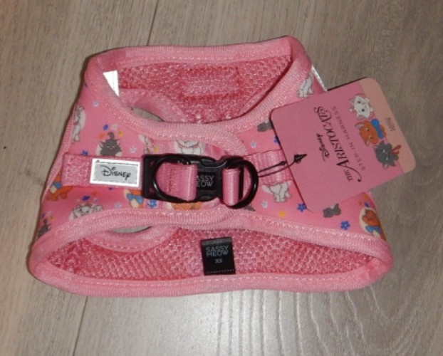 Disney The Aristocrats Sassy Meow Cat harness XSMALL PINK
