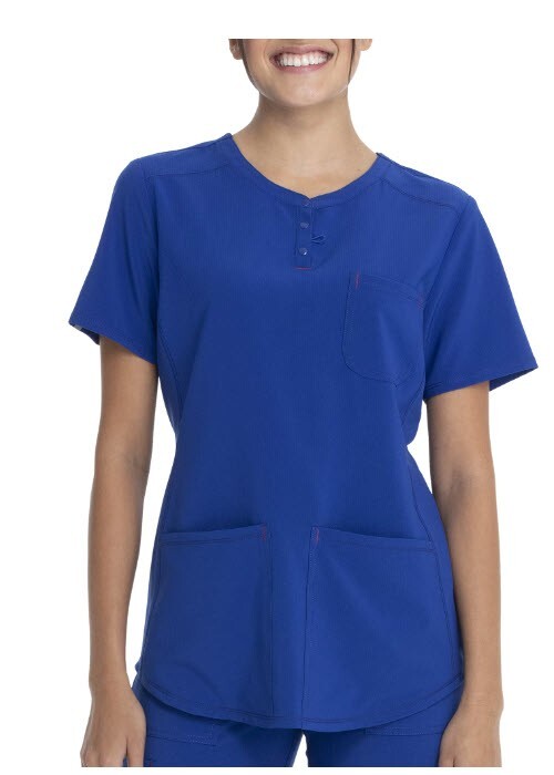 Scrubstar Women's Supreme Stretch V-Neck Placket Scrub Top WM01T902 LARGE