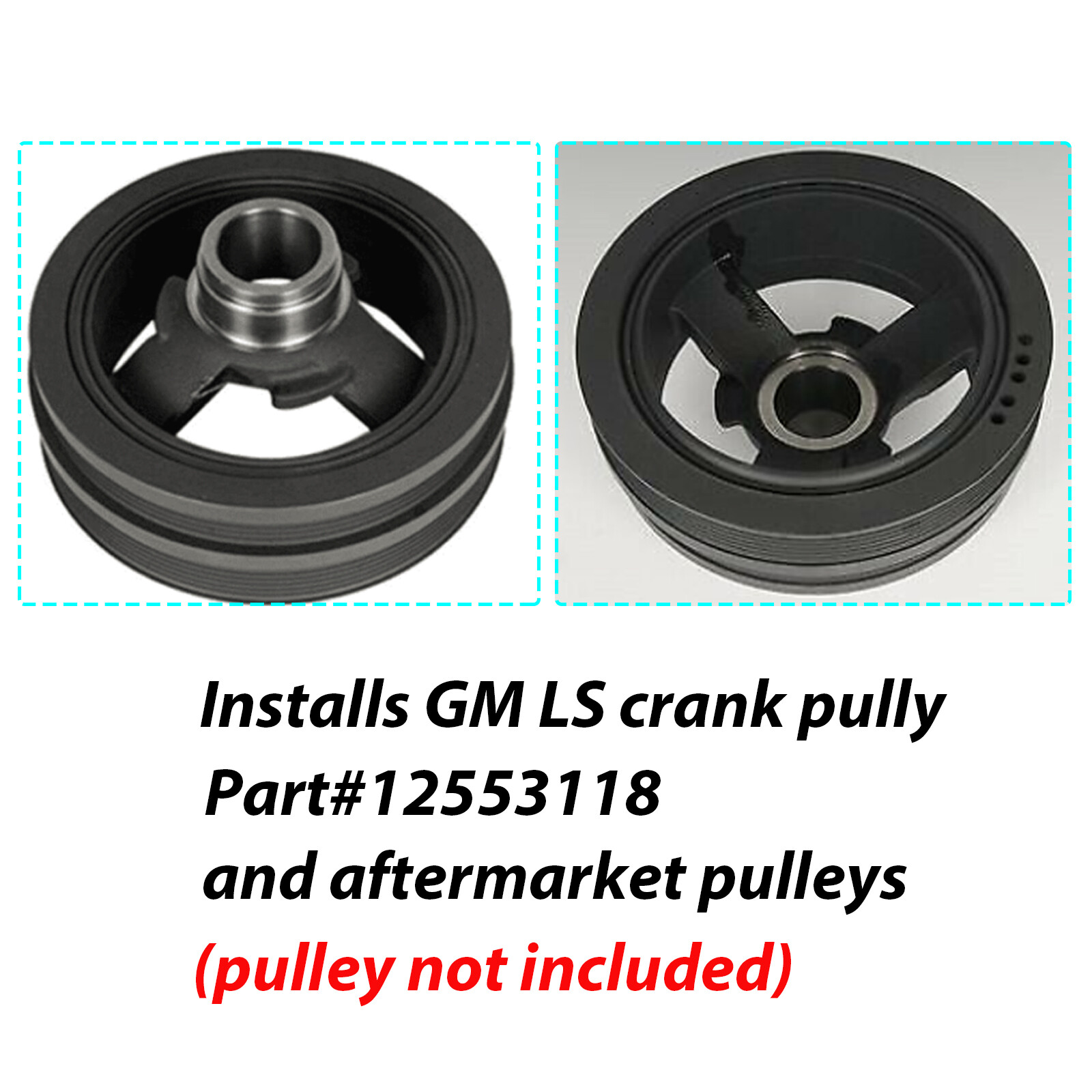 LS Engine Crankshaft Pulley Harmonic Balancer Installer Tool w/ Bearing For GM