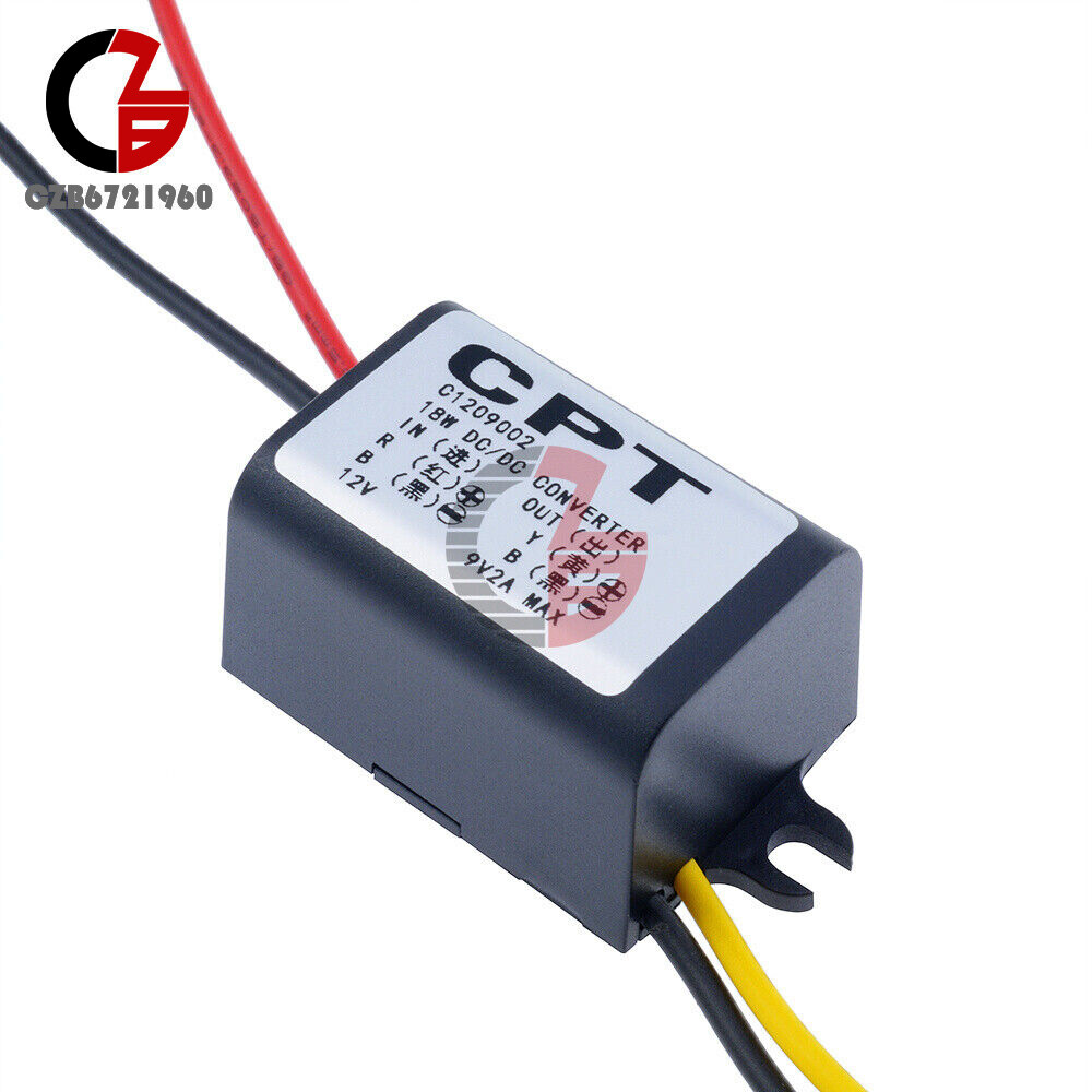 DC-DC 12V to 5V Mini/Micro/A type USB Dual Converter Step Down Power Module New