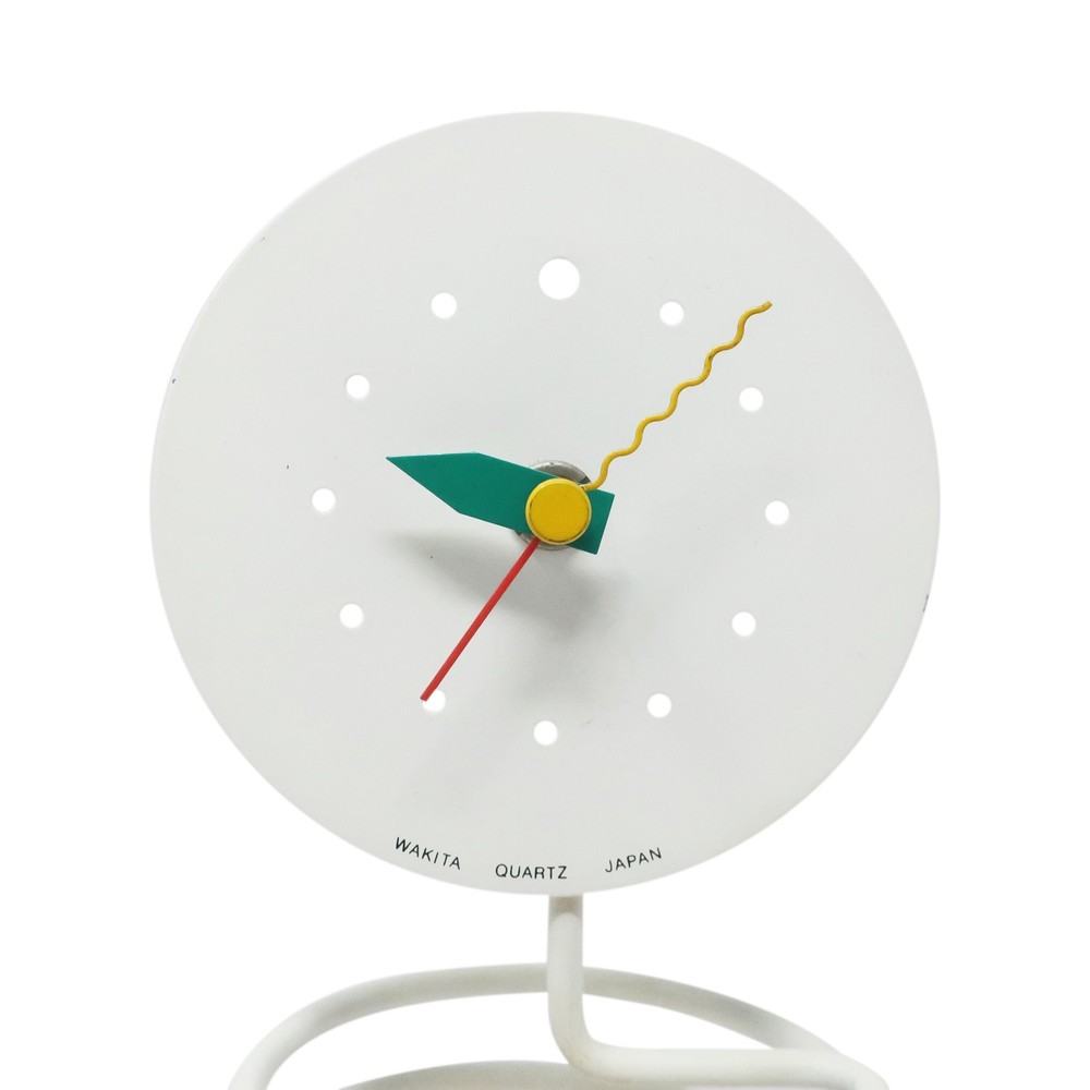 1980s Wakita Spring Table Clock