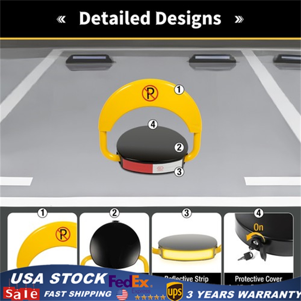 Car Parking Lock Automatic Remote Control Foldable Lock Barrier Auto Sensor