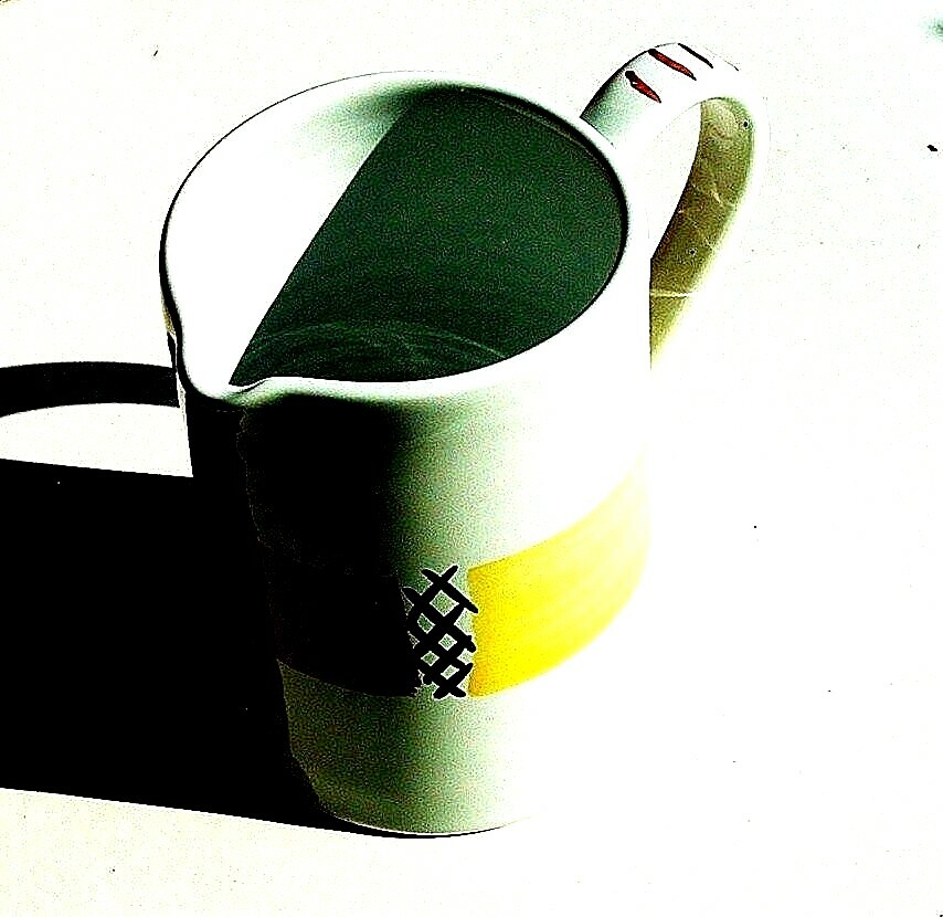 Deruta Ceramic Lattice Pitcher 7in