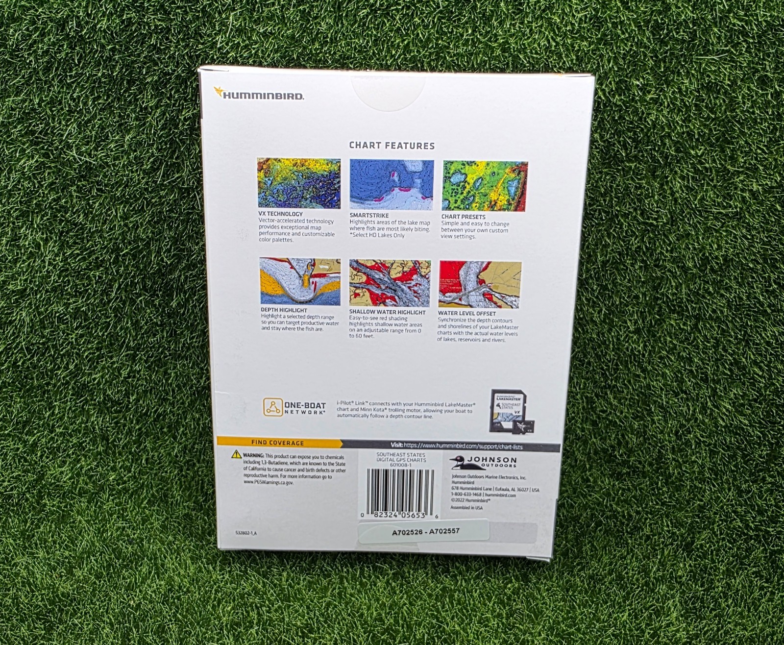 Humminbird LakeMaster [SOUTHEAST V1] Fish Finder Maps APEX/SOLIX/HELIX #601008-1