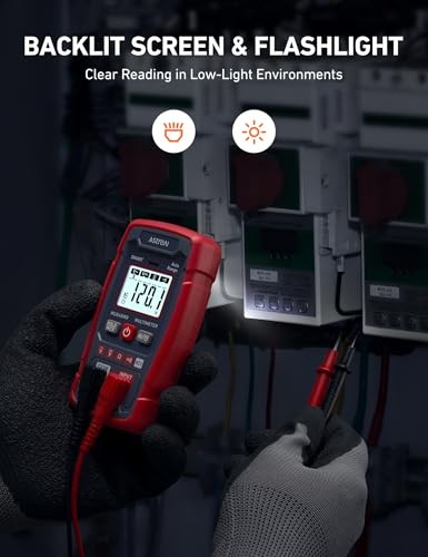 Multimeter Tester 4000 Counts, Smart Measuring Mode, Auto-Ranging Smart Mode