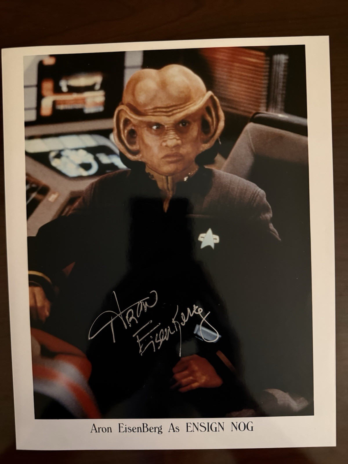 The Late Aron Eisenberg Star Trek DS9 "Nog" Hand Signed Autograph Rare W/COA