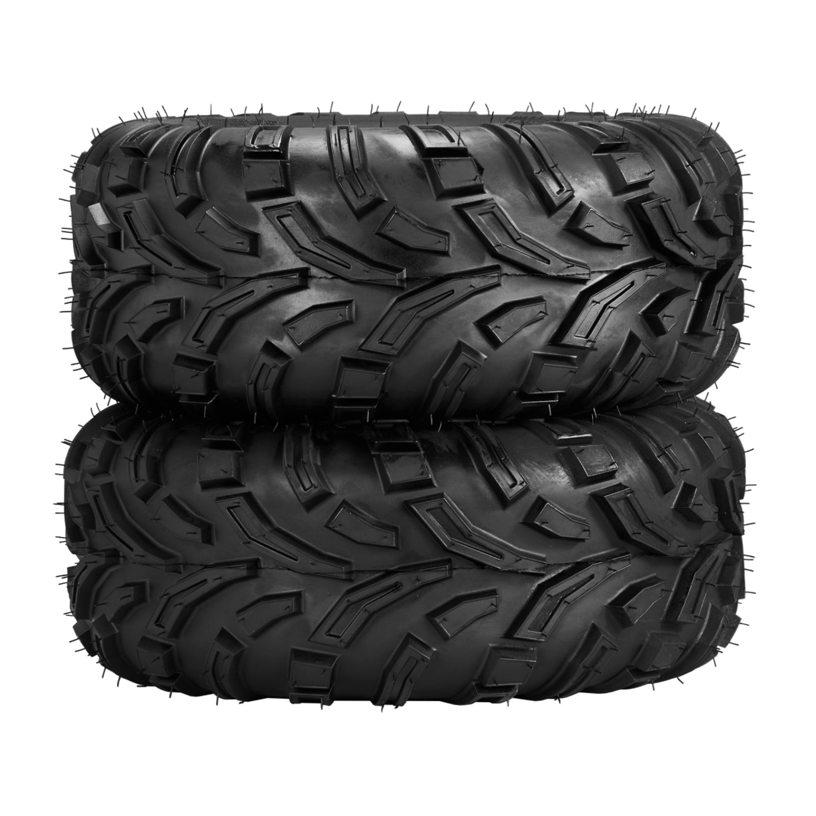 Two 21x8-9 ATV UTV Tires All Terrain 4 Ply 21x8x9 Tubeless Black Rubber
