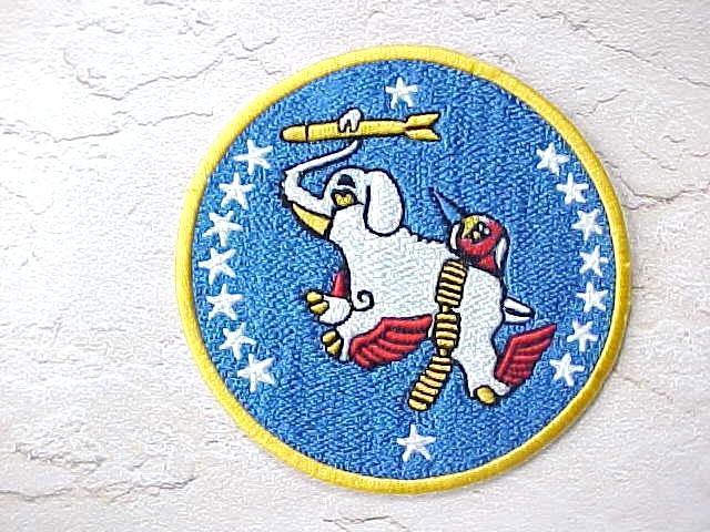 Vintage BOMB SQUADRON US AIR FORCE ELEPHANT PATCH / Sew-On Patch